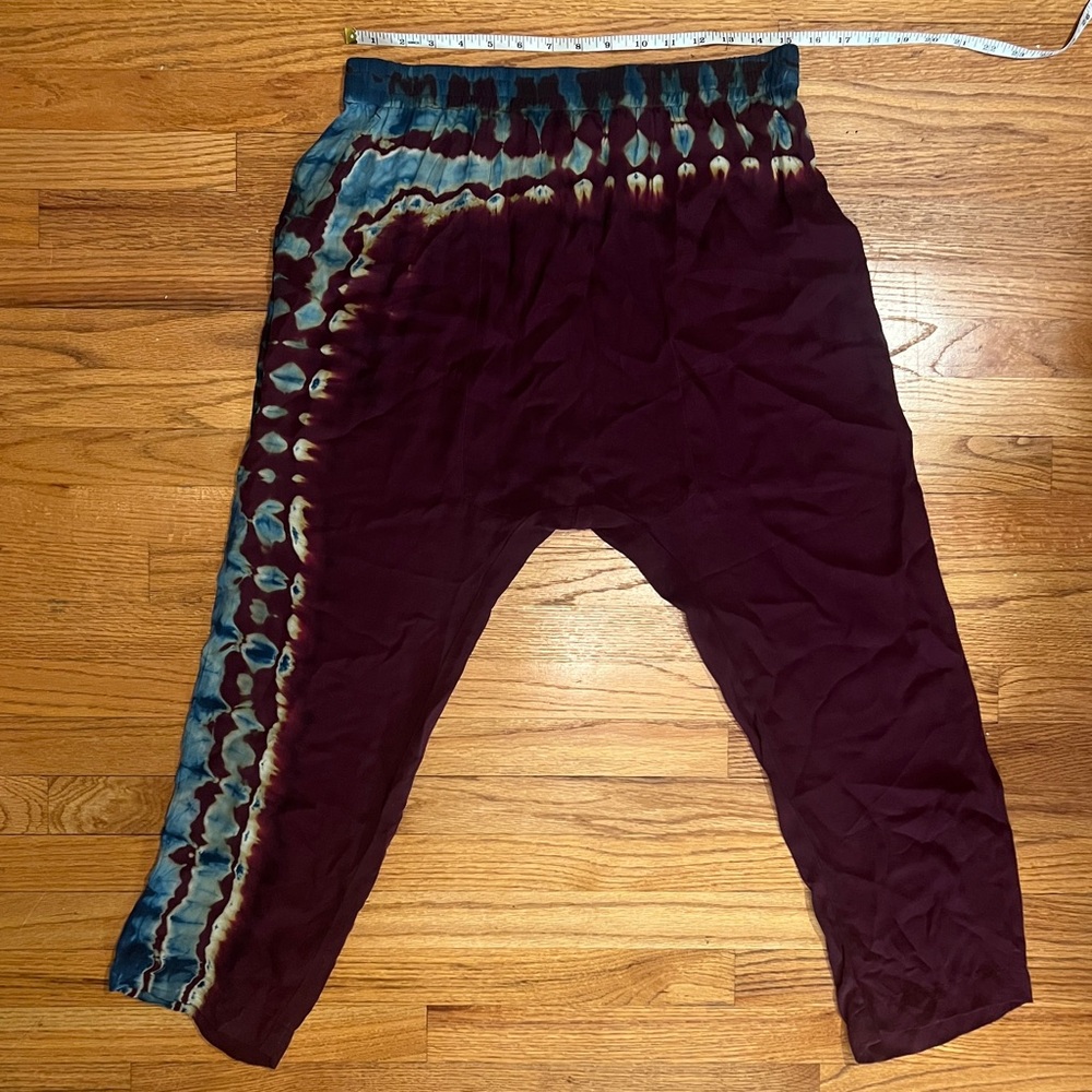 Raquel Allegra Silk Tie-Dye Pants